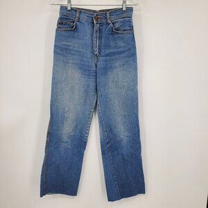Vintage‎ Britches N Things Western Boot Pocket Stitching Raw Cut Hem Jeans 28